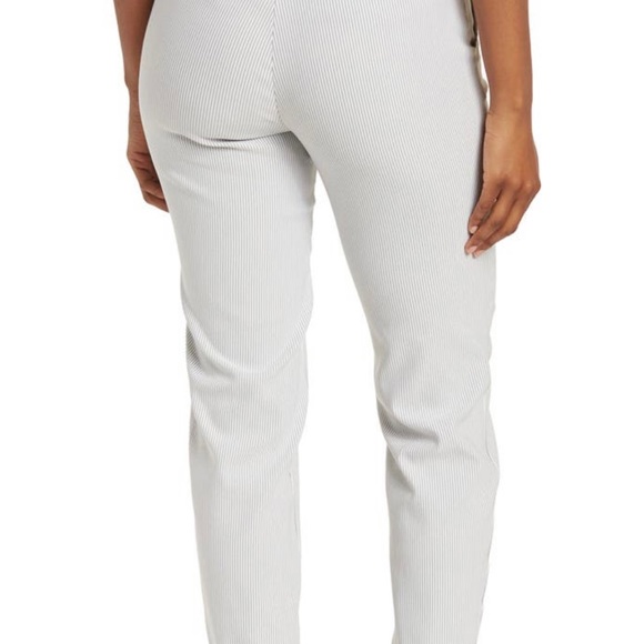 Max Studio High Waist Striped Pull On Trouser - Picture 3 of 6